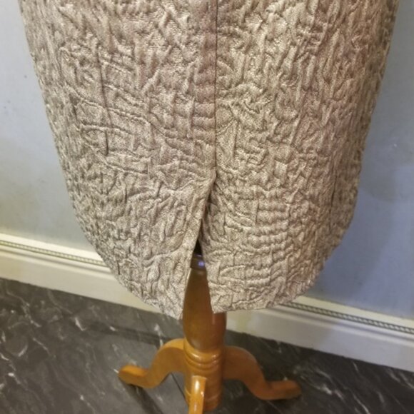 J.Crew Collection metallic pencil skirt women's size 2 (H34) - Picture 5 of 7